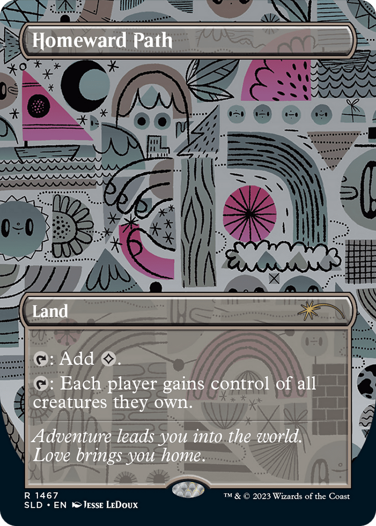 Homeward Path (Rainbow Foil) [Secret Lair Drop Series] MTG Single Magic: The Gathering  | Multizone: Comics And Games