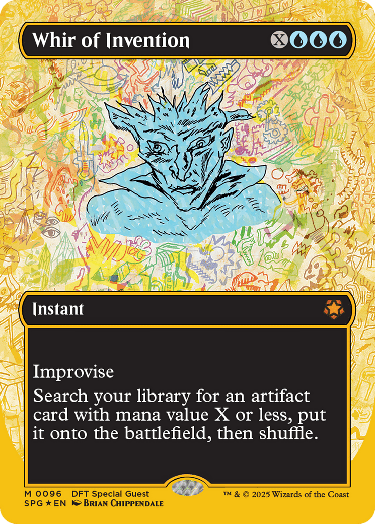 Whir of Invention (Borderless) (First-Place Foil) [Aetherdrift Special Guests] MTG Single Magic: The Gathering  | Multizone: Comics And Games