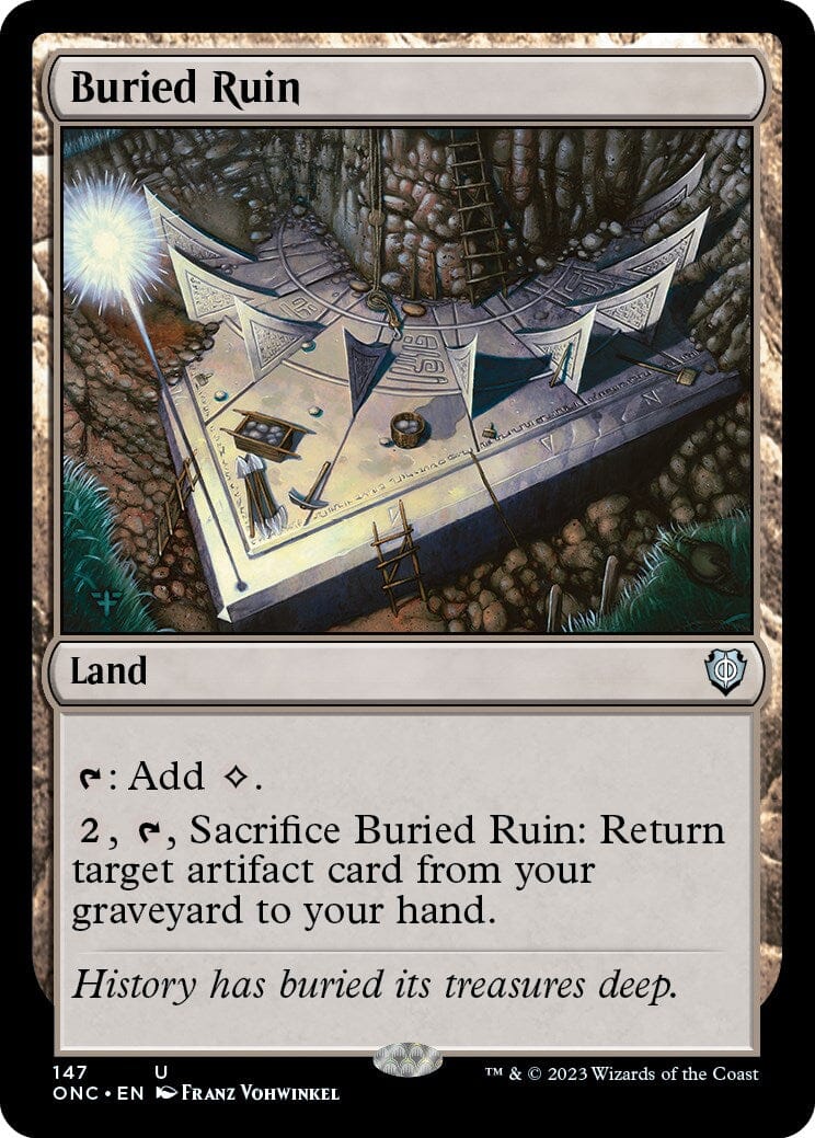 Buried Ruin [Phyrexia: All Will Be One Commander] MTG Single Magic: The Gathering  | Multizone: Comics And Games