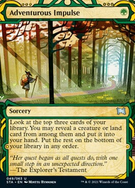 Adventurous Impulse (Foil Etched) [Strixhaven: Mystical Archive] MTG Single Magic: The Gathering  | Multizone: Comics And Games