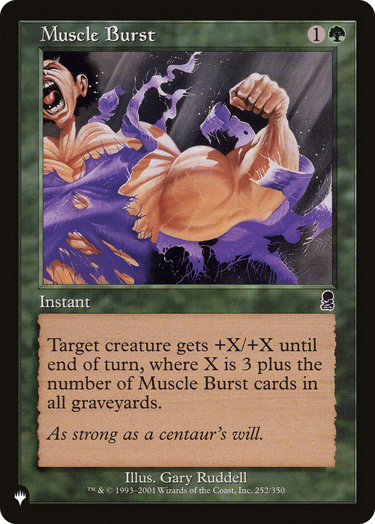 Muscle Burst [The List] MTG Single Magic: The Gathering  | Multizone: Comics And Games