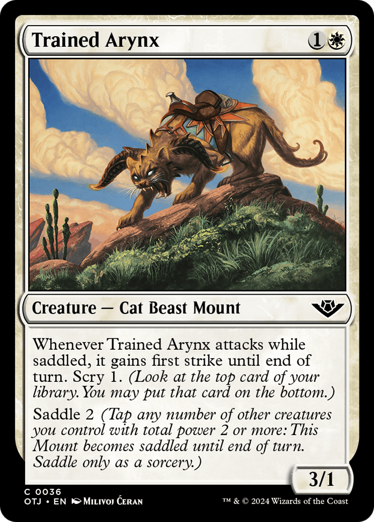 Trained Arynx [Outlaws of Thunder Junction] MTG Single Magic: The Gathering  | Multizone: Comics And Games