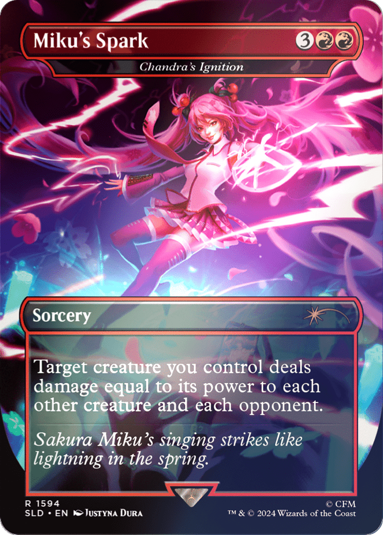 Miku's Spark - Chandra's Ignition (Rainbow Foil) [Secret Lair Drop Series] MTG Single Magic: The Gathering  | Multizone: Comics And Games