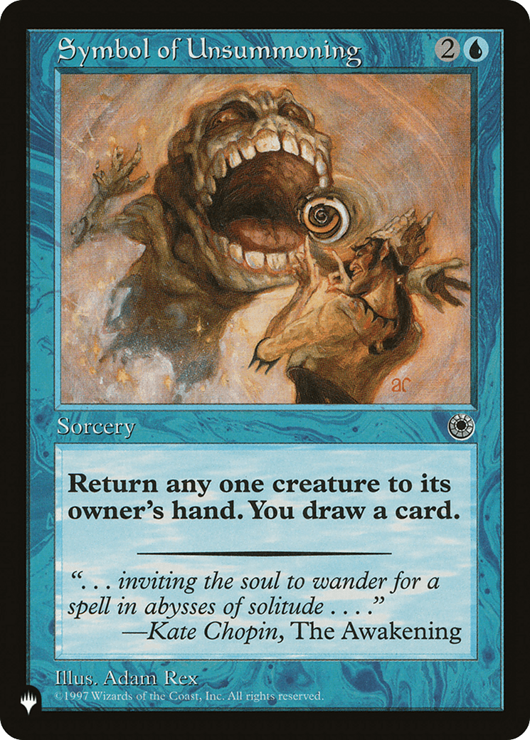 Symbol of Unsummoning [The List] MTG Single Magic: The Gathering  | Multizone: Comics And Games