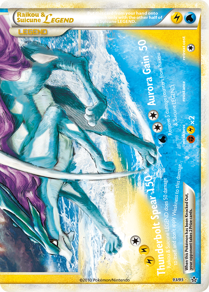 Raikou & Suicune LEGEND (93/95) [HeartGold & SoulSilver: Unleashed] Pokemon Single Pokémon  | Multizone: Comics And Games