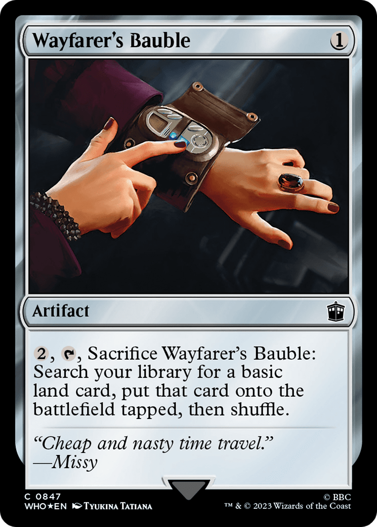 Wayfarer's Bauble (Surge Foil) [Doctor Who] MTG Single Magic: The Gathering  | Multizone: Comics And Games