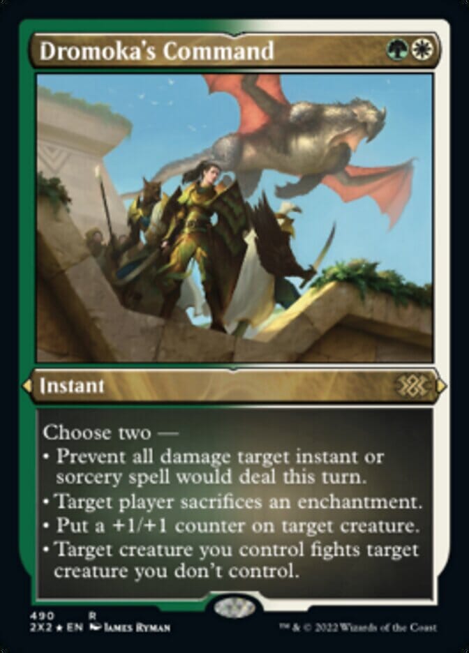 Dromoka's Command (Foil Etched) [Double Masters 2022] MTG Single Magic: The Gathering  | Multizone: Comics And Games