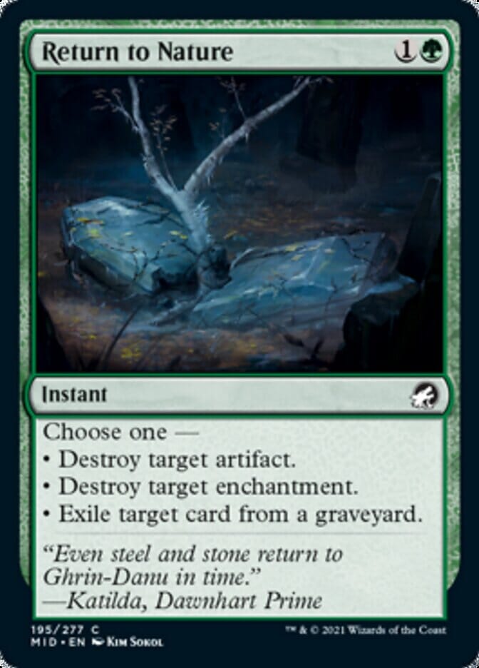 Return to Nature [Innistrad: Midnight Hunt] MTG Single Magic: The Gathering  | Multizone: Comics And Games