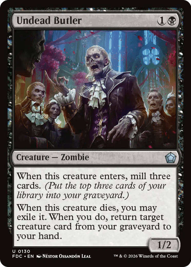 Undead Butler [Foundations Commander] MTG Single Magic: The Gathering  | Multizone: Comics And Games