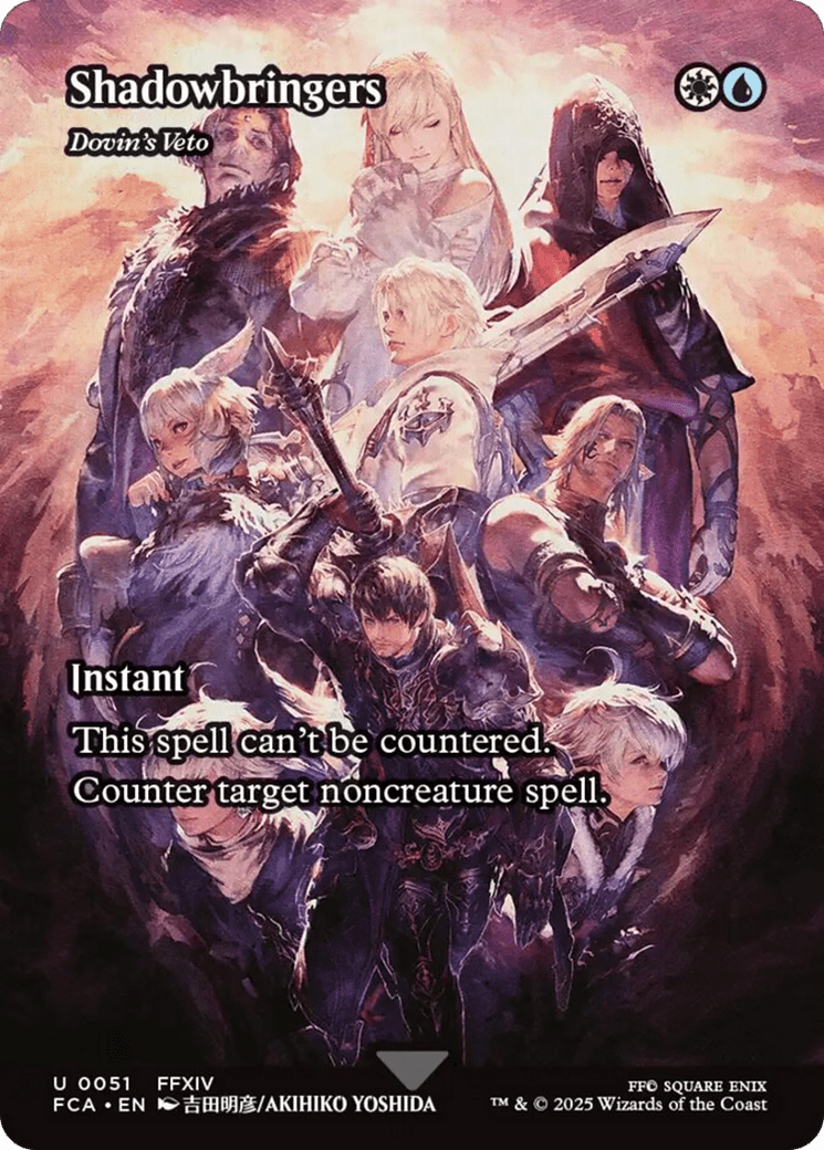 Shadowbringers - Dovin's Veto (Showcase) [FINAL FANTASY : Through the Ages] MTG Single Magic: The Gathering  | Multizone: Comics And Games