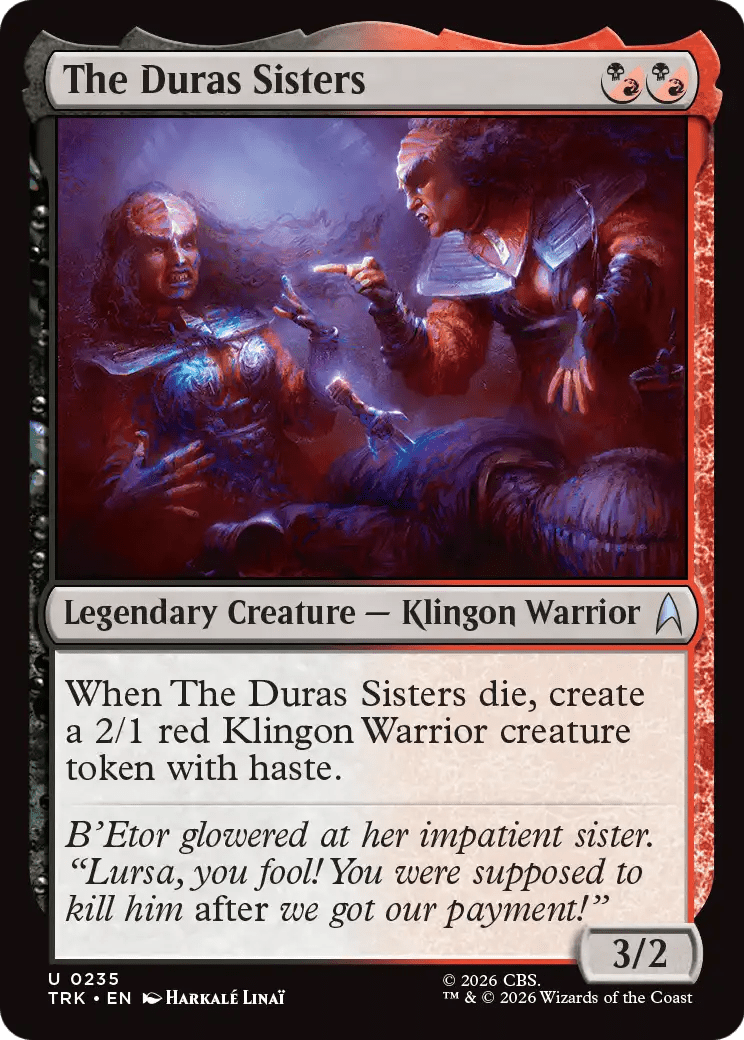 The Duras Sisters [Star Trek] MTG Single Magic: The Gathering  | Multizone: Comics And Games