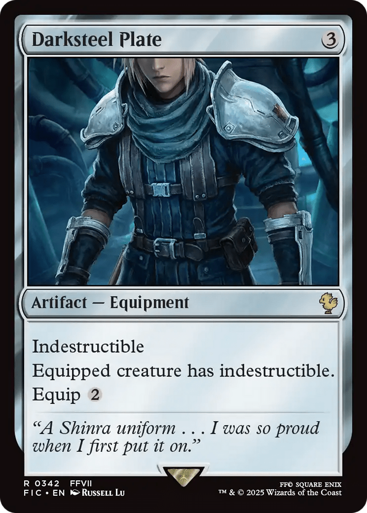 Darksteel Plate [FINAL FANTASY Commander] MTG Single Magic: The Gathering  | Multizone: Comics And Games