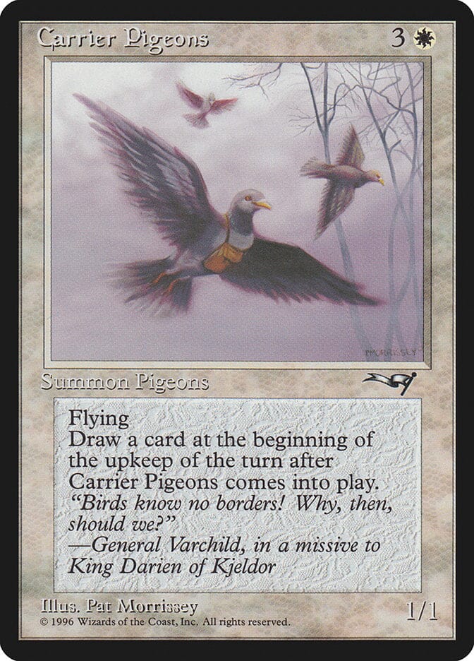 Carrier Pigeons (Flying Art) [Alliances] MTG Single Magic: The Gathering  | Multizone: Comics And Games