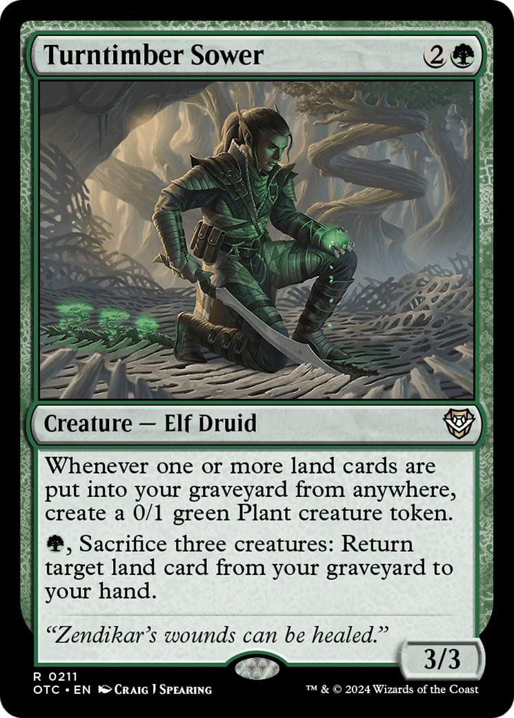 Turntimber Sower [Outlaws of Thunder Junction Commander] MTG Single Magic: The Gathering  | Multizone: Comics And Games