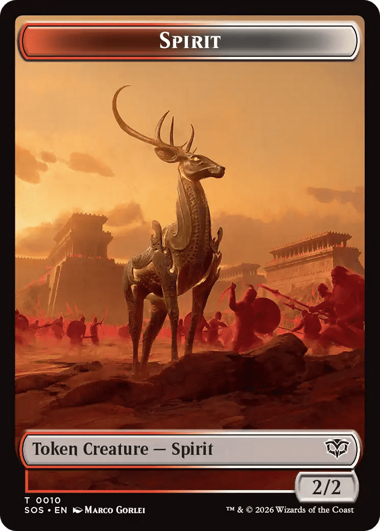 Copy // Spirit (0010) Double-Sided Token [Secrets of Strixhaven Tokens] MTG Single Magic: The Gathering  | Multizone: Comics And Games