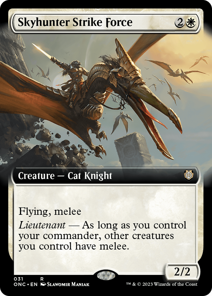 Skyhunter Strike Force (Extended Art) [Phyrexia: All Will Be One Commander] MTG Single Magic: The Gathering  | Multizone: Comics And Games