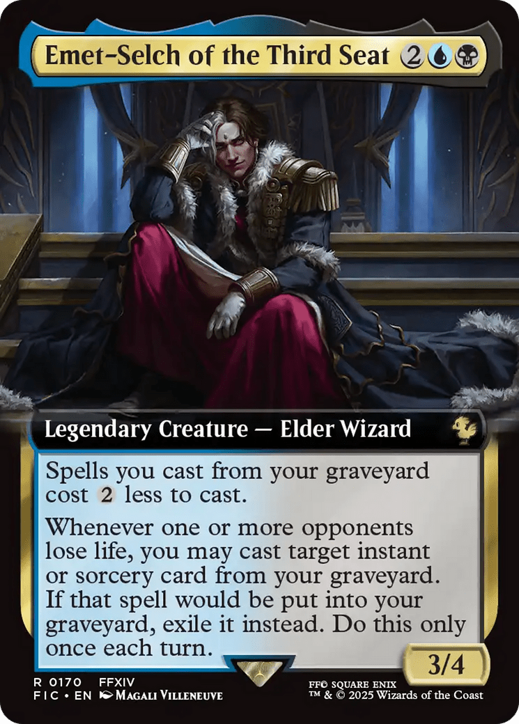 Emet-Selch of the Third Seat (Extended Art) [FINAL FANTASY Commander] MTG Single Magic: The Gathering  | Multizone: Comics And Games