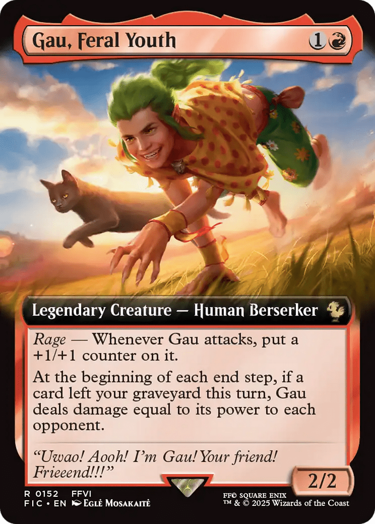Gau, Feral Youth (Extended Art) [FINAL FANTASY Commander] MTG Single Magic: The Gathering  | Multizone: Comics And Games