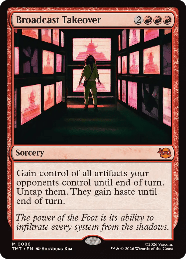 Broadcast Takeover [Teenage Mutant Ninja Turtles] MTG Single Magic: The Gathering  | Multizone: Comics And Games
