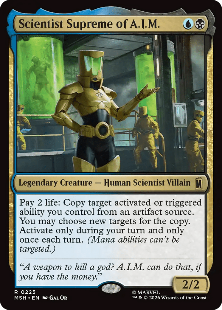 Scientist Supreme of A.I.M. [Marvel Super Heroes] MTG Single Magic: The Gathering  | Multizone: Comics And Games