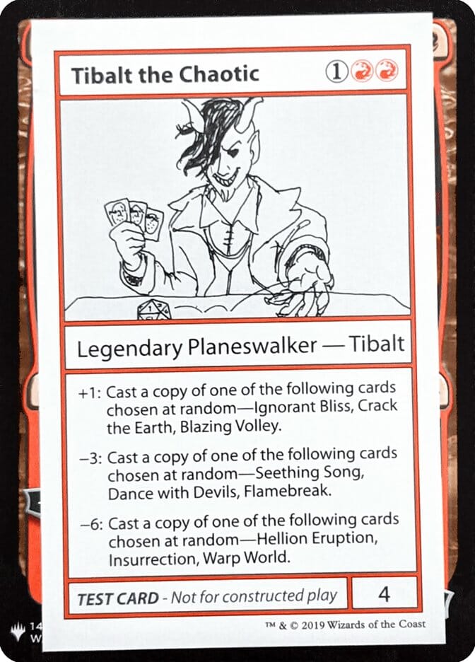 Tibalt the Chaotic [Mystery Booster Playtest Cards] MTG Single Magic: The Gathering  | Multizone: Comics And Games