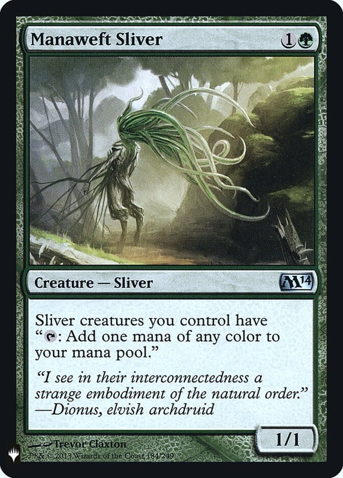 Manaweft Sliver [Mystery Booster] MTG Single Magic: The Gathering  | Multizone: Comics And Games