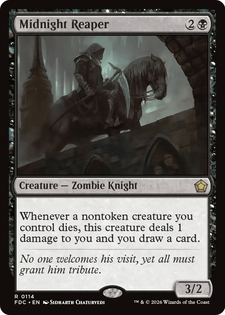 Midnight Reaper [Foundations Commander] MTG Single Magic: The Gathering  | Multizone: Comics And Games