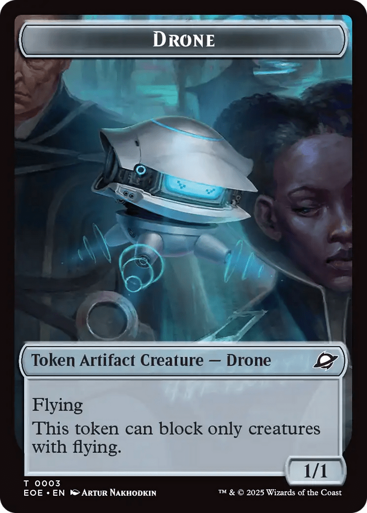 Robot // Drone Double-Sided Token [Edge of Eternities Tokens] MTG Single Magic: The Gathering  | Multizone: Comics And Games