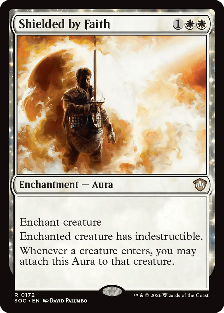 Shielded by Faith [Secrets of Strixhaven Commander] MTG Single Magic: The Gathering  | Multizone: Comics And Games