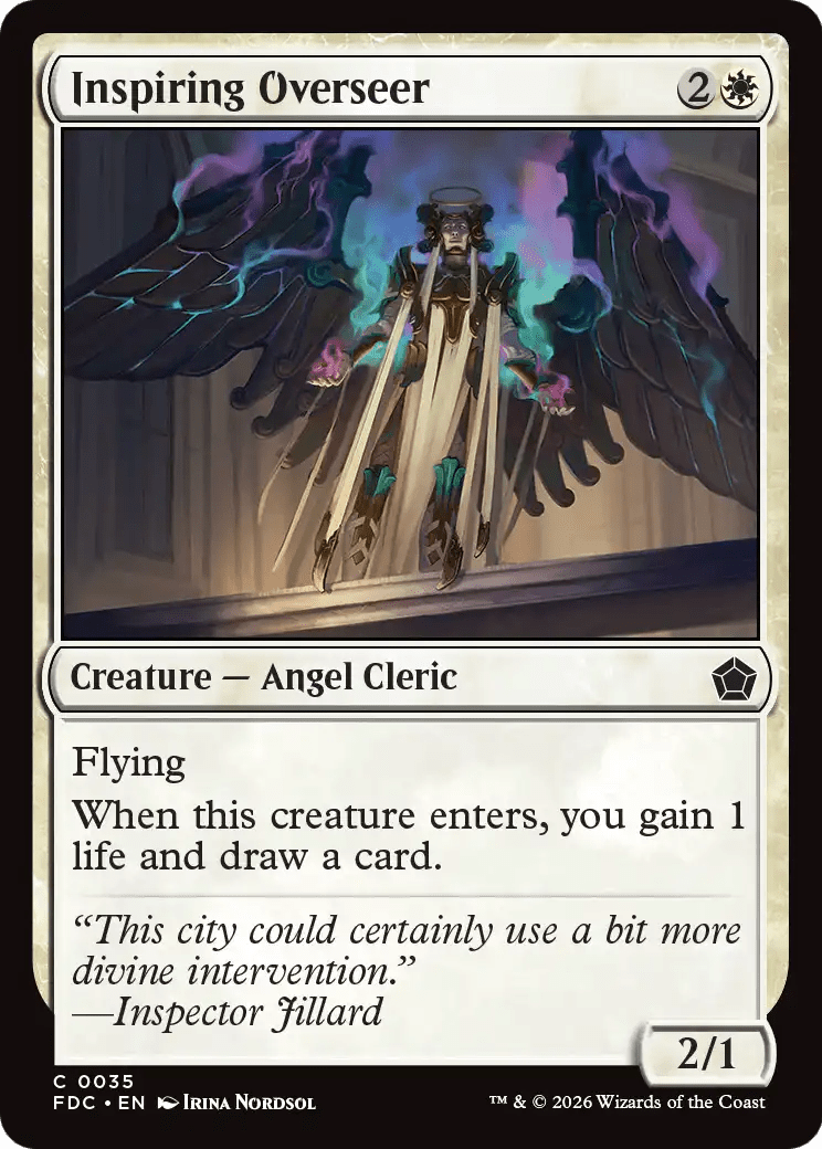 Inspiring Overseer [Foundations Commander] MTG Single Magic: The Gathering  | Multizone: Comics And Games