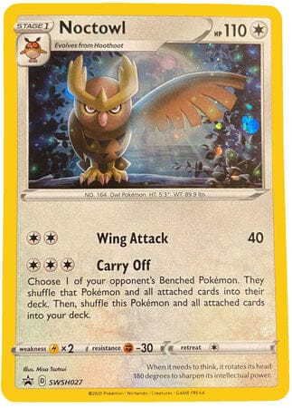Noctowl (SWSH027) [Sword & Shield: Black Star Promos] Pokemon Single Pokémon  | Multizone: Comics And Games