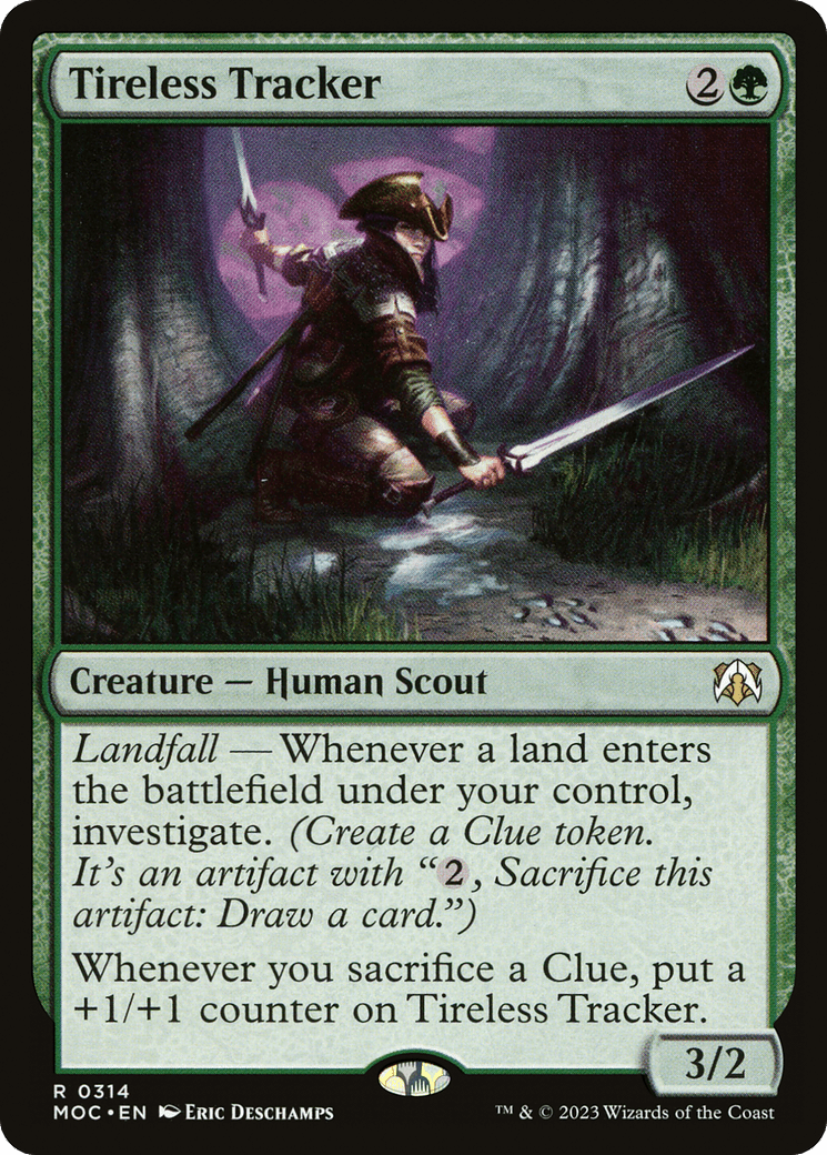 Tireless Tracker [March of the Machine Commander] MTG Single Magic: The Gathering  | Multizone: Comics And Games