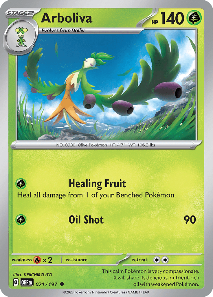 Arboliva (021/197) [Scarlet & Violet: Obsidian Flames] Pokemon Single Pokémon  | Multizone: Comics And Games