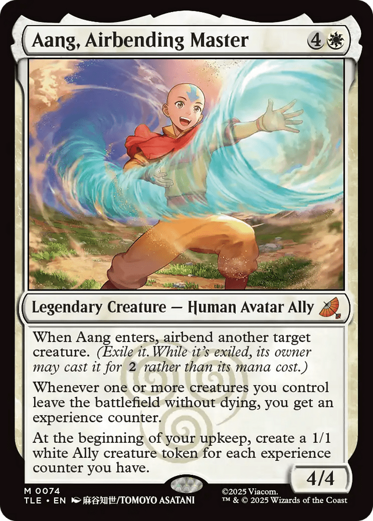 Aang, Airbending Master [Avatar: The Last Airbender: Eternal-Legal] MTG Single Magic: The Gathering  | Multizone: Comics And Games