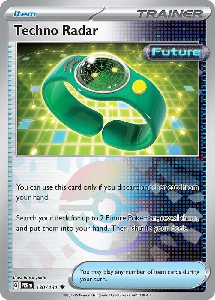 Techno Radar (130/131) (Poke Ball Pattern) [Scarlet & Violet: Prismatic Evolutions] Pokemon Single Pokémon  | Multizone: Comics And Games