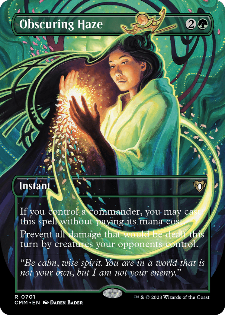 Obscuring Haze (Borderless Alternate Art) [Commander Masters] MTG Single Magic: The Gathering  | Multizone: Comics And Games