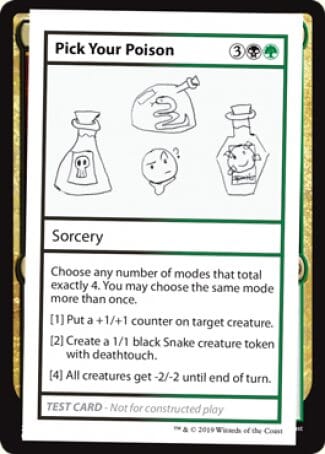 Pick Your Poison (2021 Edition) [Mystery Booster Playtest Cards] MTG Single Magic: The Gathering  | Multizone: Comics And Games