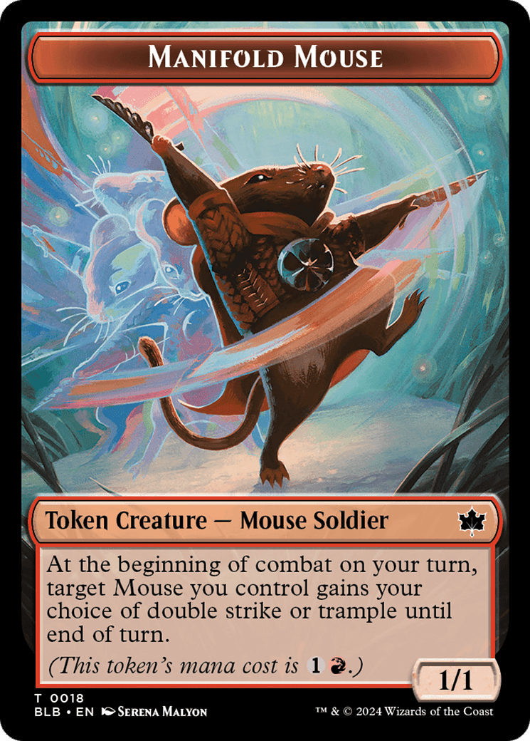 Manifold Mouse Token [Bloomburrow Tokens] MTG Single Magic: The Gathering  | Multizone: Comics And Games