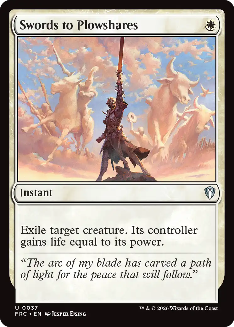 Swords to Plowshares [Reality Fracture Commander] | Multizone: Comics And Games