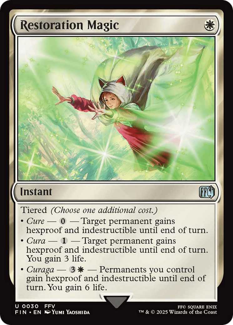 Restoration Magic [FINAL FANTASY] MTG Single Magic: The Gathering  | Multizone: Comics And Games