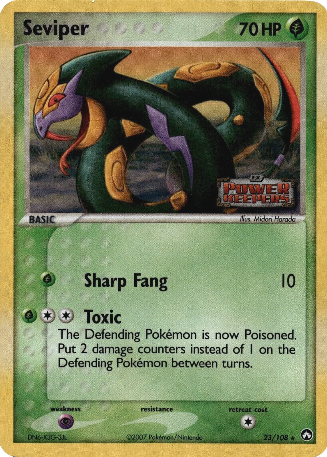 Seviper (23/108) (Stamped) [EX: Power Keepers] Pokemon Single Pokémon  | Multizone: Comics And Games