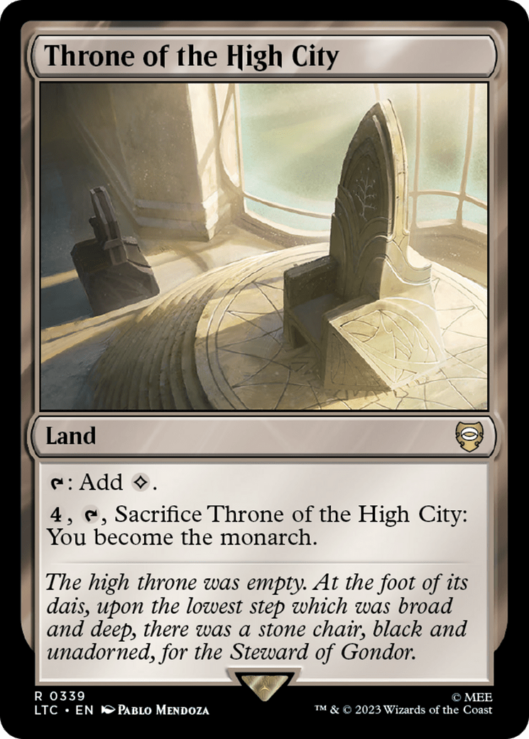 Throne of the High City [The Lord of the Rings: Tales of Middle-Earth Commander] MTG Single Magic: The Gathering  | Multizone: Comics And Games