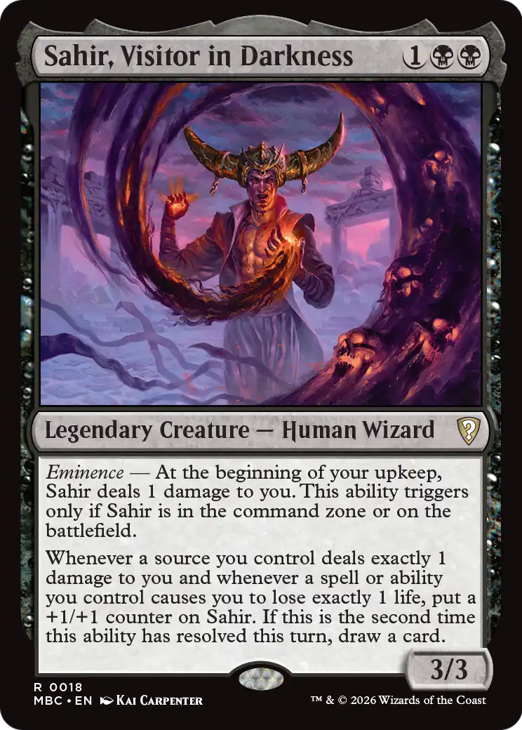 Sahir, Visitor in Darkness [Mystery Booster: Commander Edition] | Multizone: Comics And Games