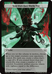 Your Own Face Mocks You (Full Art) [Duskmourn: Archenemy] MTG Single Magic: The Gathering  | Multizone: Comics And Games