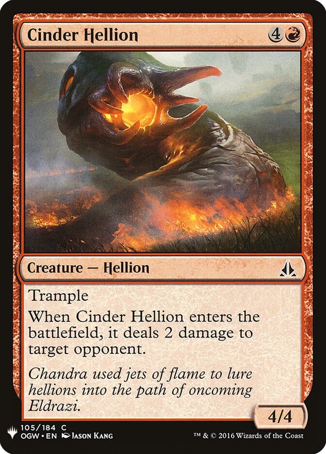 Cinder Hellion [Mystery Booster] MTG Single Magic: The Gathering  | Multizone: Comics And Games