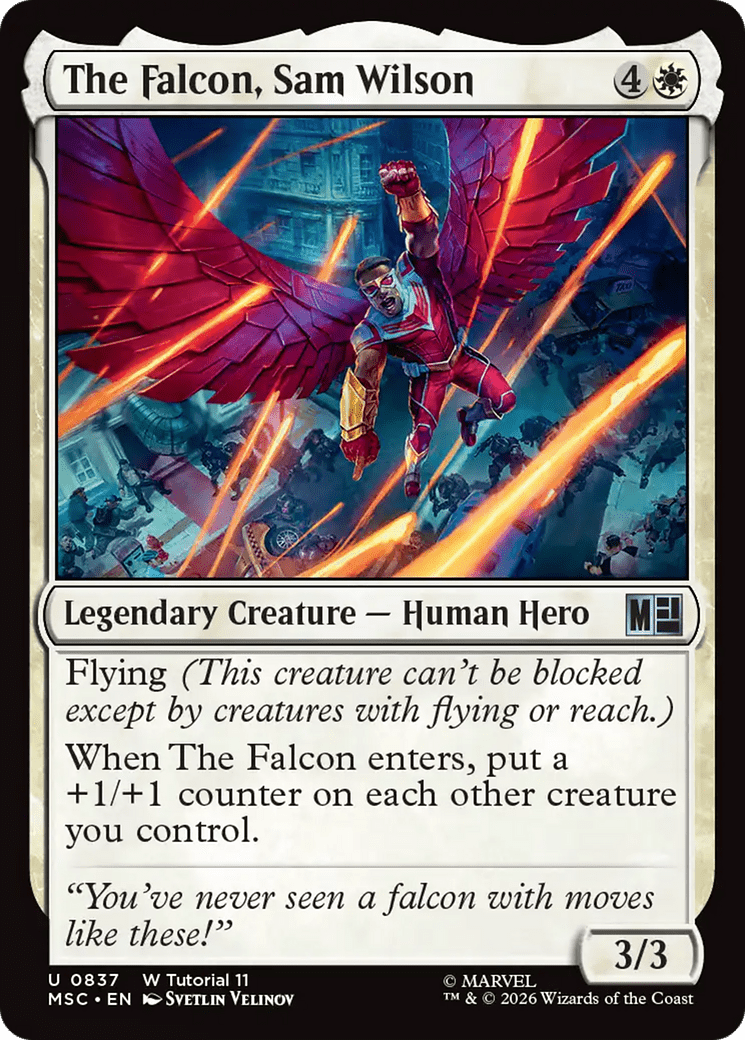 The Falcon, Sam Wilson [Marvel Super Heroes Commander] MTG Single Magic: The Gathering  | Multizone: Comics And Games