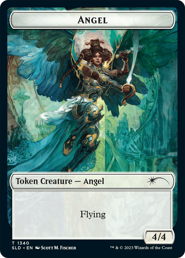 Angel (SLD) // Soldier (GRN) Double-Sided Token [Secret Lair: Angels Tokens] MTG Single Magic: The Gathering  | Multizone: Comics And Games