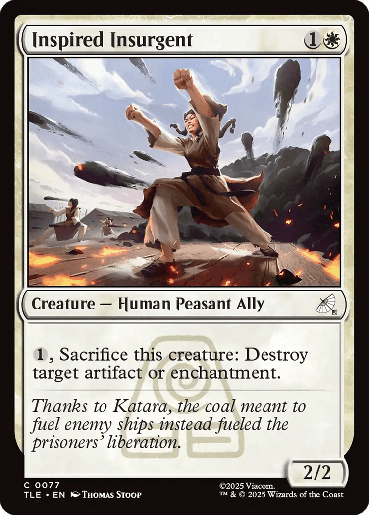 Inspired Insurgent [Avatar: The Last Airbender: Eternal-Legal] MTG Single Magic: The Gathering  | Multizone: Comics And Games