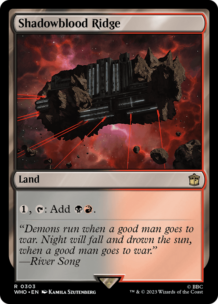 Shadowblood Ridge [Doctor Who] MTG Single Magic: The Gathering  | Multizone: Comics And Games