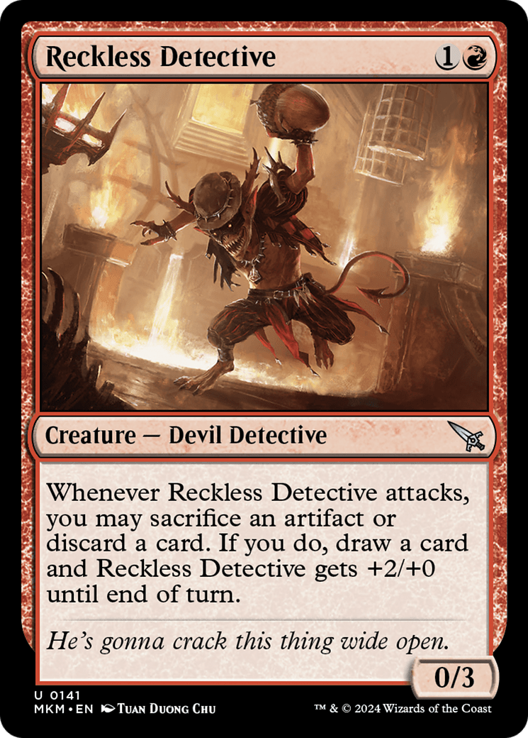 Reckless Detective [Murders at Karlov Manor] MTG Single Magic: The Gathering  | Multizone: Comics And Games